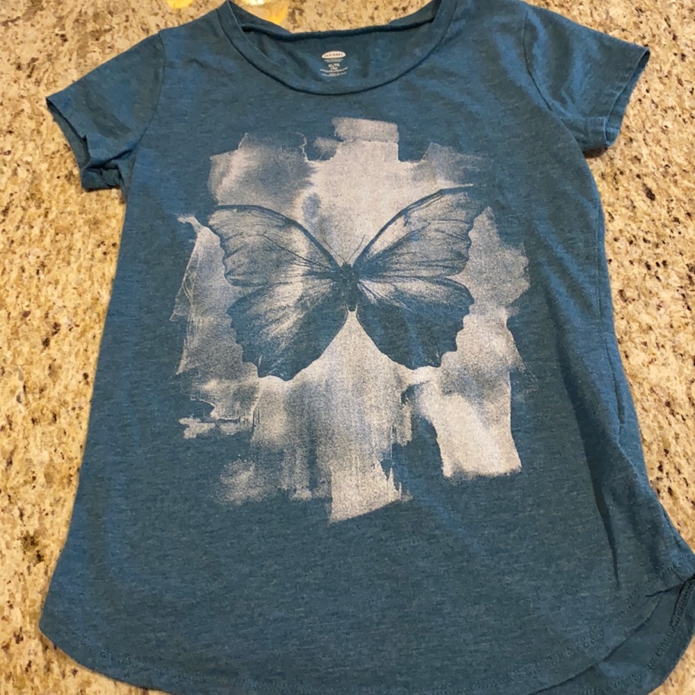 Teal Butterfly Tee